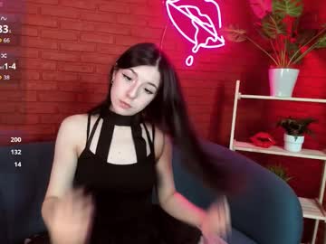 Azaliya_haze, 21 years old, GOAL: for a good start [39 tokens remaining] First day here~ be nice and polite or I'll bite you! >:) #new #teen #goth #nylon #stockings, webcam photo