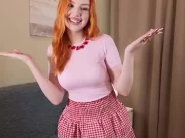 Herthawonderly, 18 years old, Glad to see everyone on my 1st day! Goal: SHAKE SHAKE SHAKE MY (.)(.) \\\ I'm Eva #new #18 #bigboobs #shy #redhead [133 tokens remaining], webcam photo
